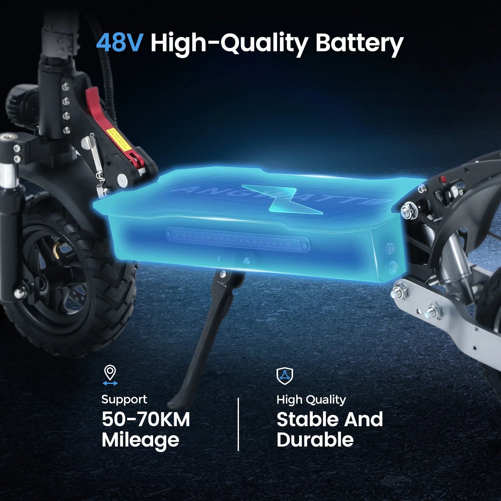 ANGWATT F1 NEW Electric Scooter 48V 18.2Ah 1000W 2
