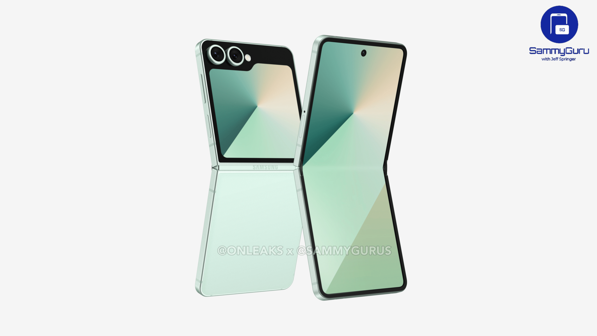 Πλευρικό προφίλ ενός διαρροή Galaxy Z Flip 7 Fe Render