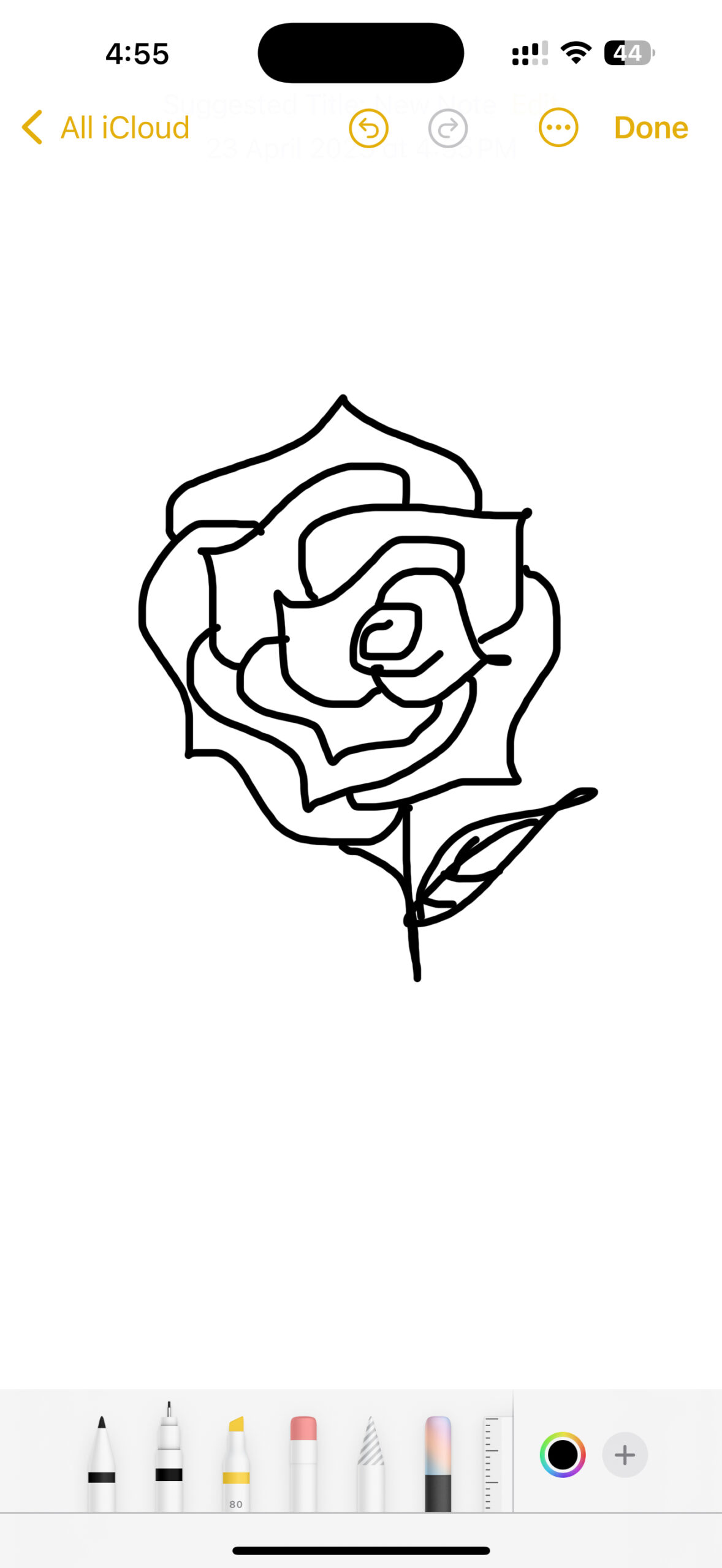13 - apple iphone 16 pro max apple intelligence apple notes sketch
