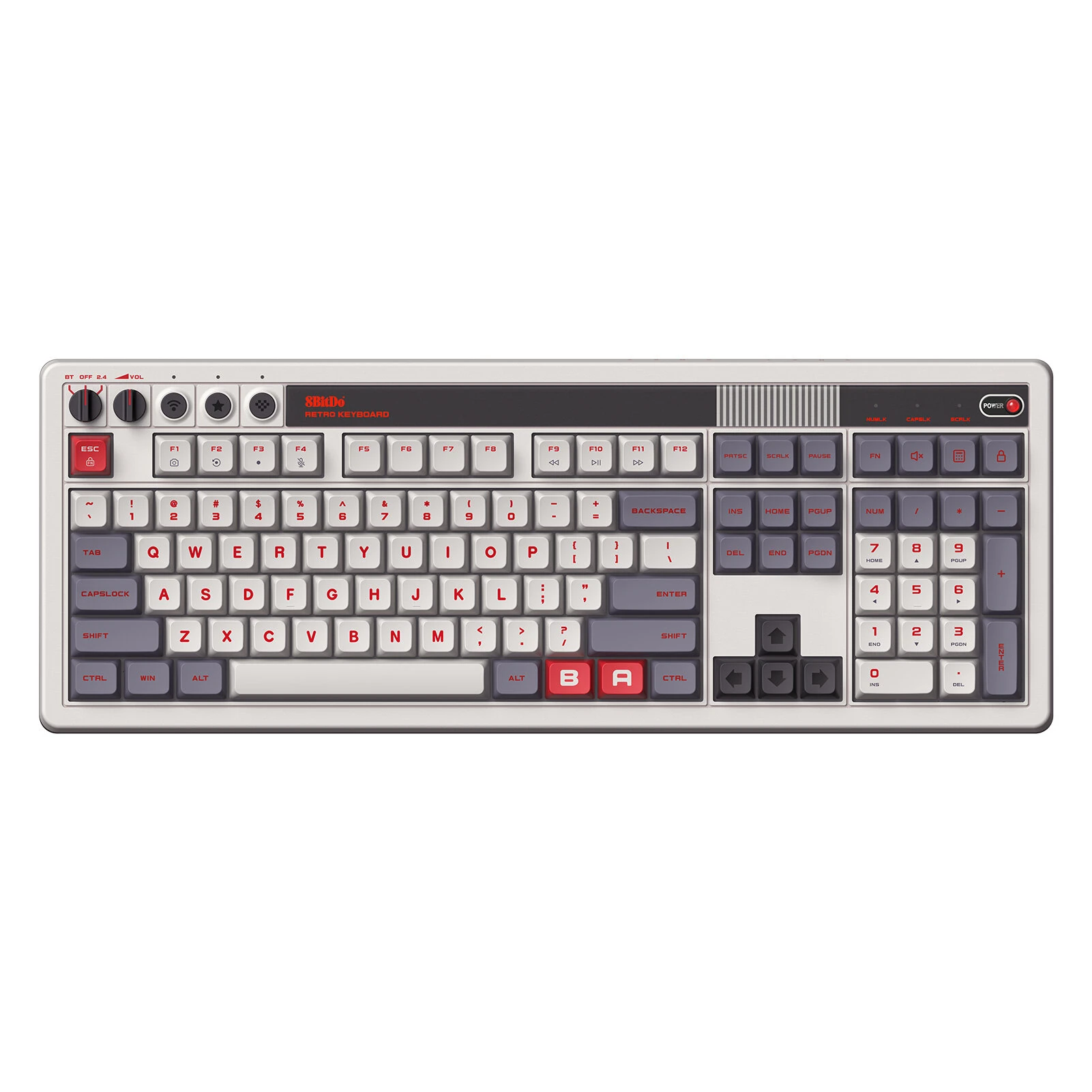 8BitDo Retro108 Tri-mode Mechanical Gaming Keyboard 4