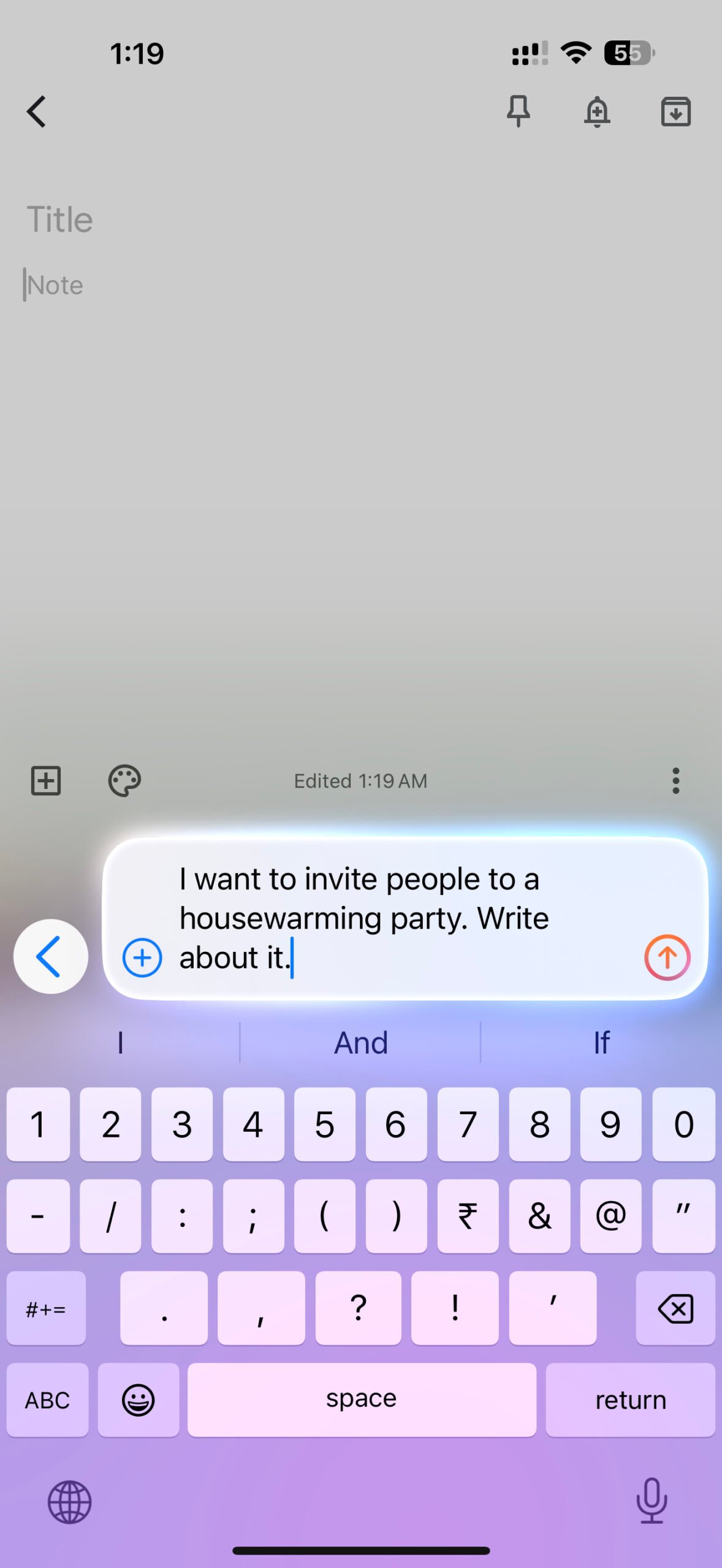 apple iphone 16 pro max apple intelligence writing tools (14) google keep apple intelligence compose with chatgpt