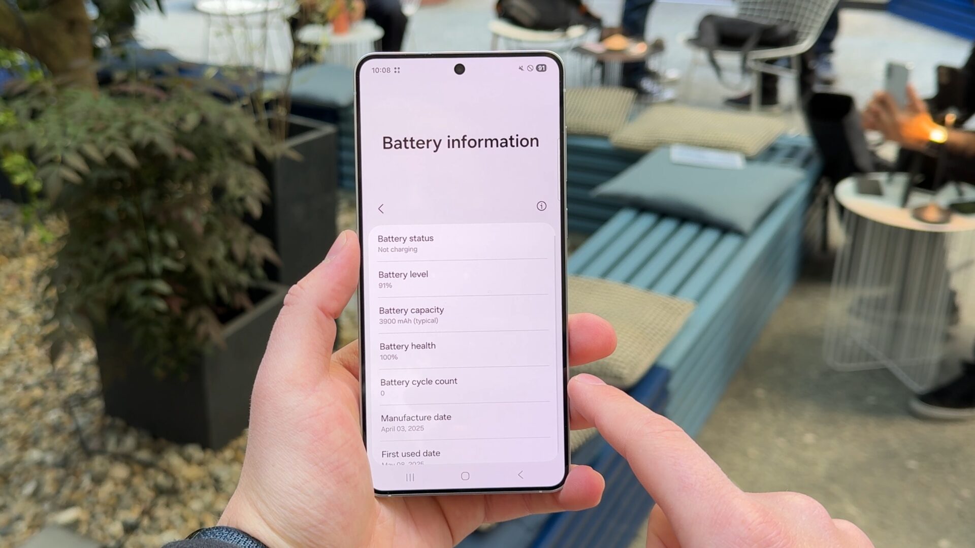 Πληροφορίες μπαταρίας Galaxy S25 Edge
