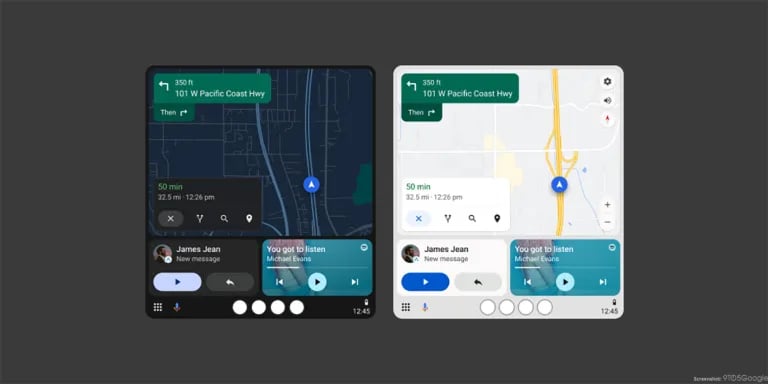Google Android Auto Light Theme (03)