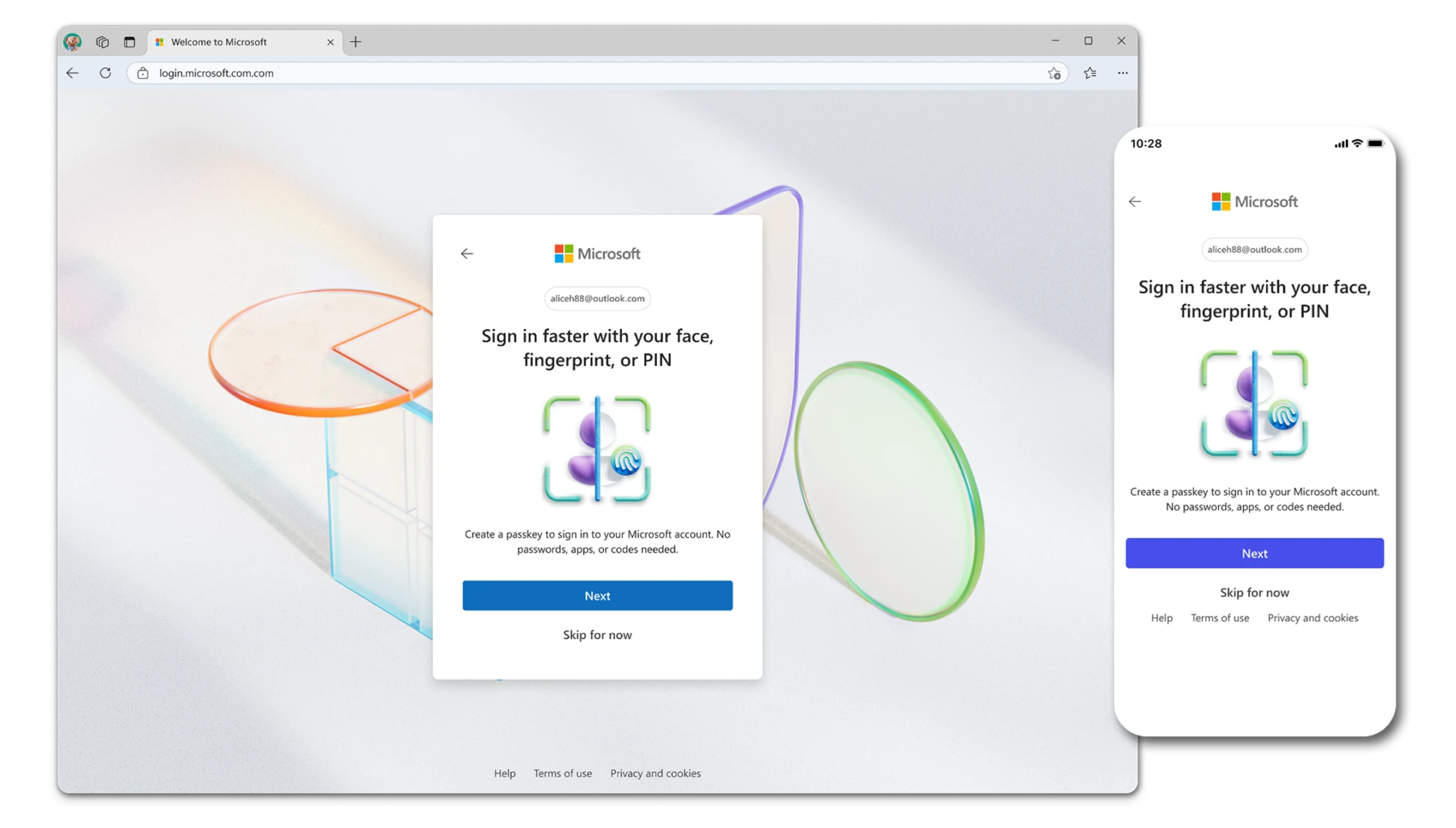 Η Microsoft χωρίς κωδικό πρόσβασης