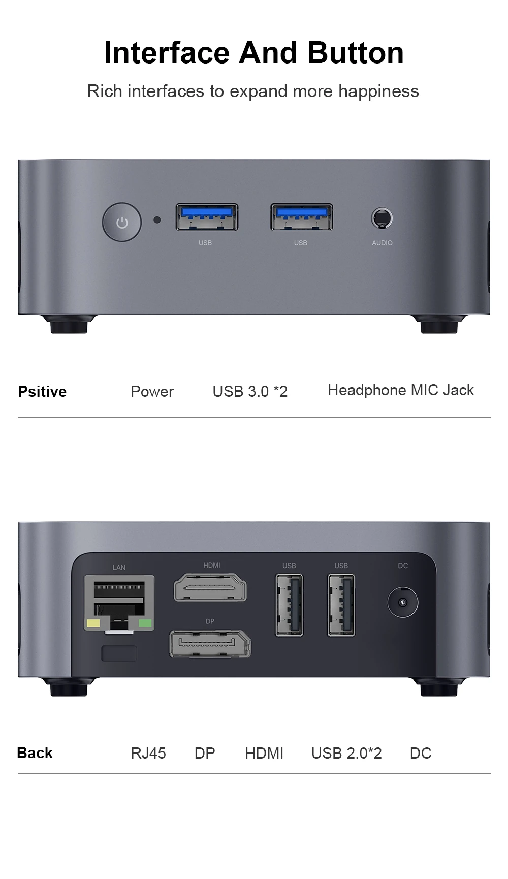 Ninkear MBOX 11 13th Intel Twin Lake N150 Mini PC 4