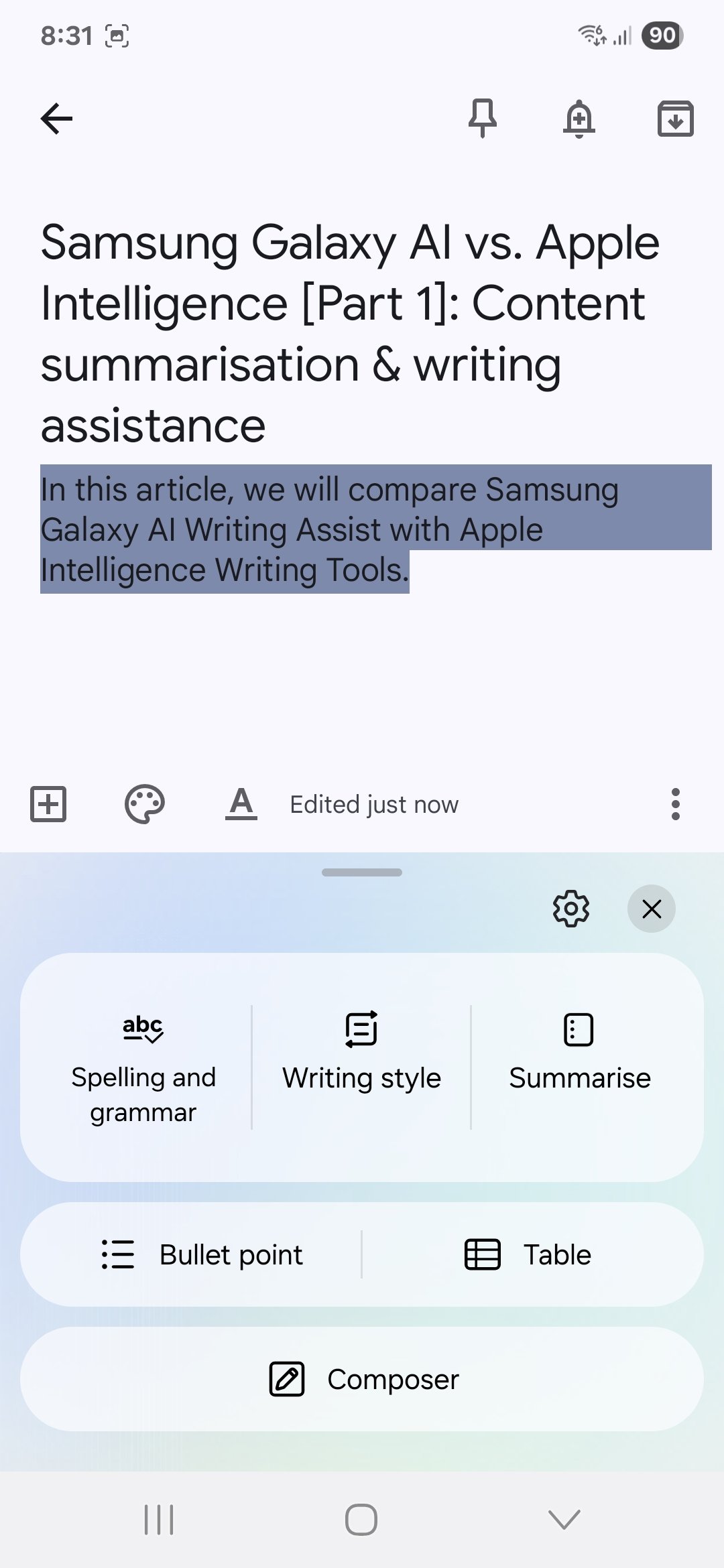 samsung galaxy s23 samsung galaxy ai writing assist (02)