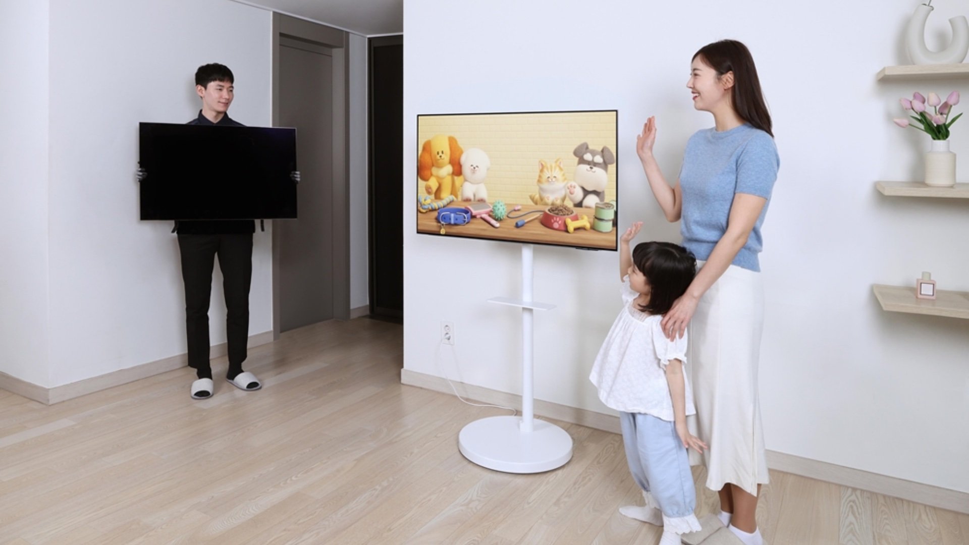 Πρόγραμμα εμπορικού προγράμματος Samsung OLED TV 2025 Moving Stand Νότια Κορέα