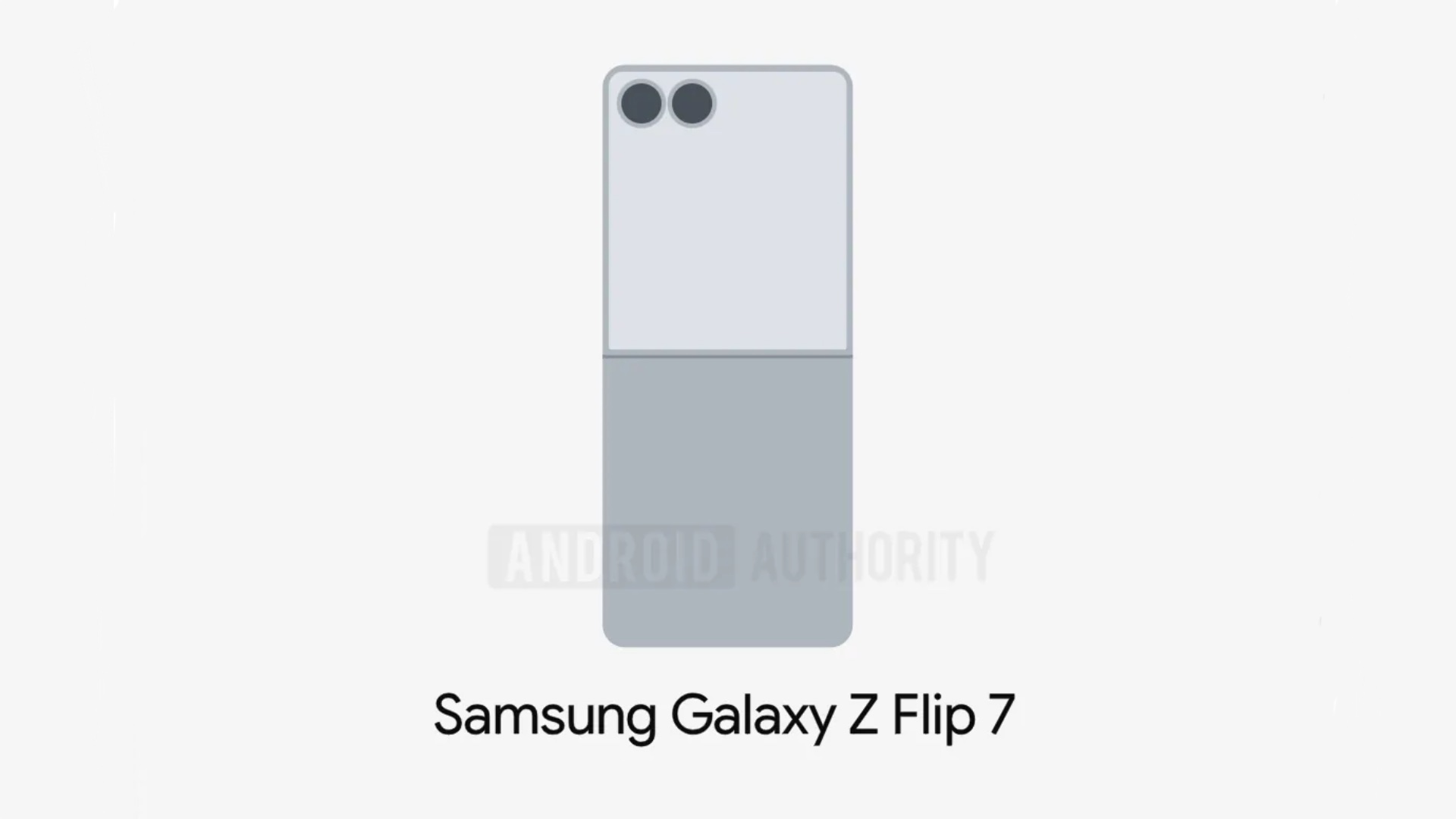 Samsung One UI 8.0 Galaxy Z Flip 7 Cover Screen Render