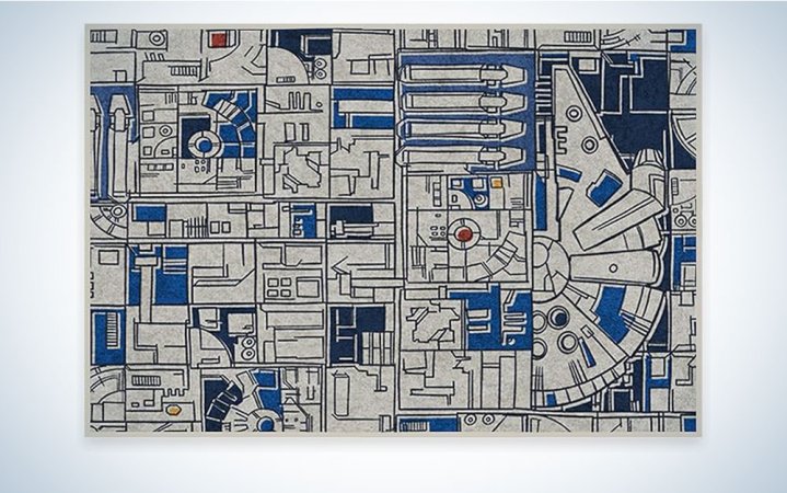   Ruggable Star Wars Rug με μια ποικιλία πλοίων σε αυτό