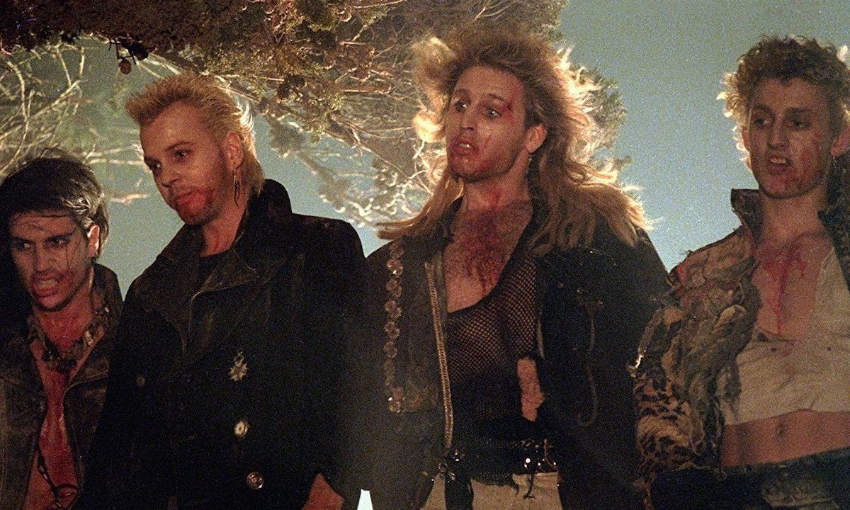 A group of very 80s vampires
