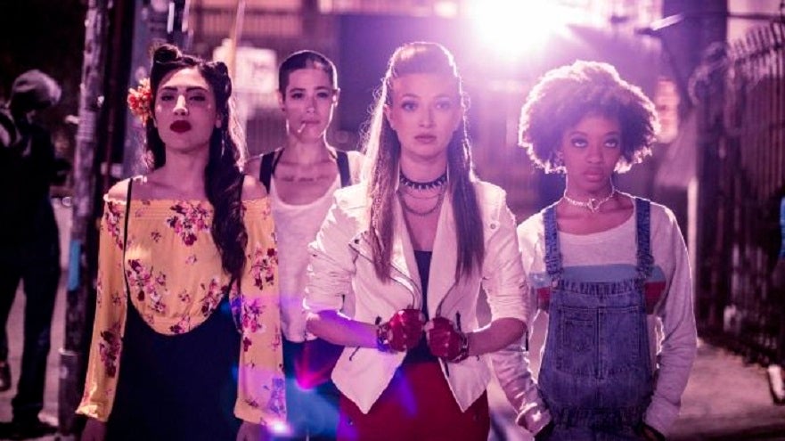 A group of teenage girls