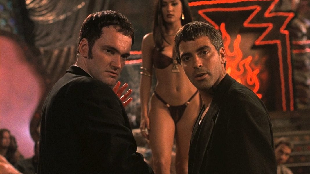 Quentin Tarantino and George Clooney