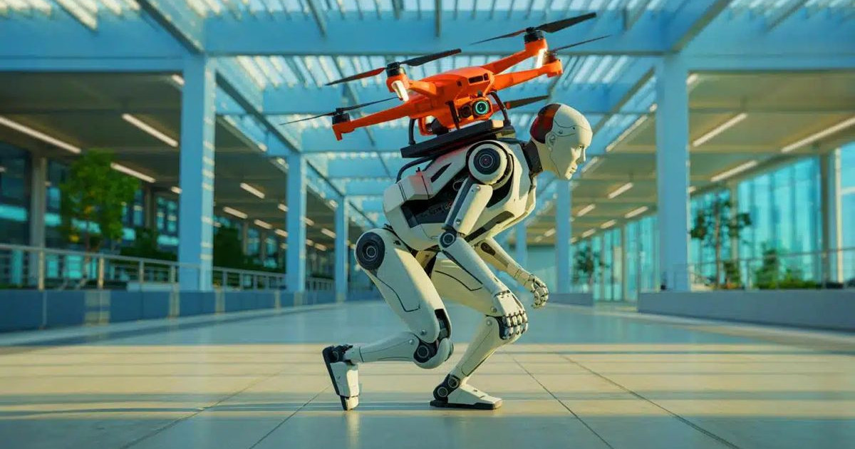 Το ρομπότ που περπατά, κυλά και… πετά