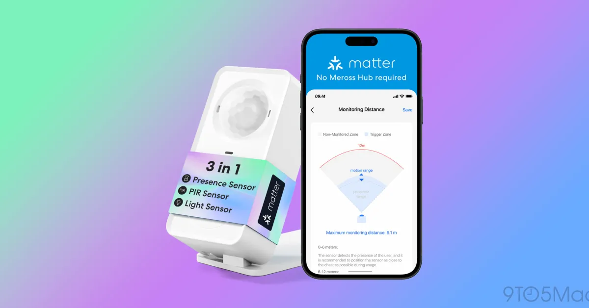 Έξυπνος αισθητήρας παρουσίας Meross MS600 με ύλη