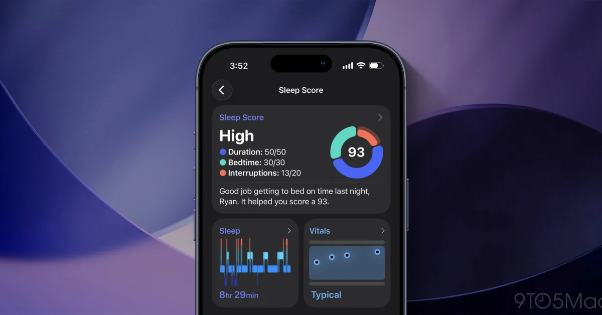 Οι νέοι βαθμοί Sleep Score του iOS 26.2 είναι ήδη αναβαθμισμένοι