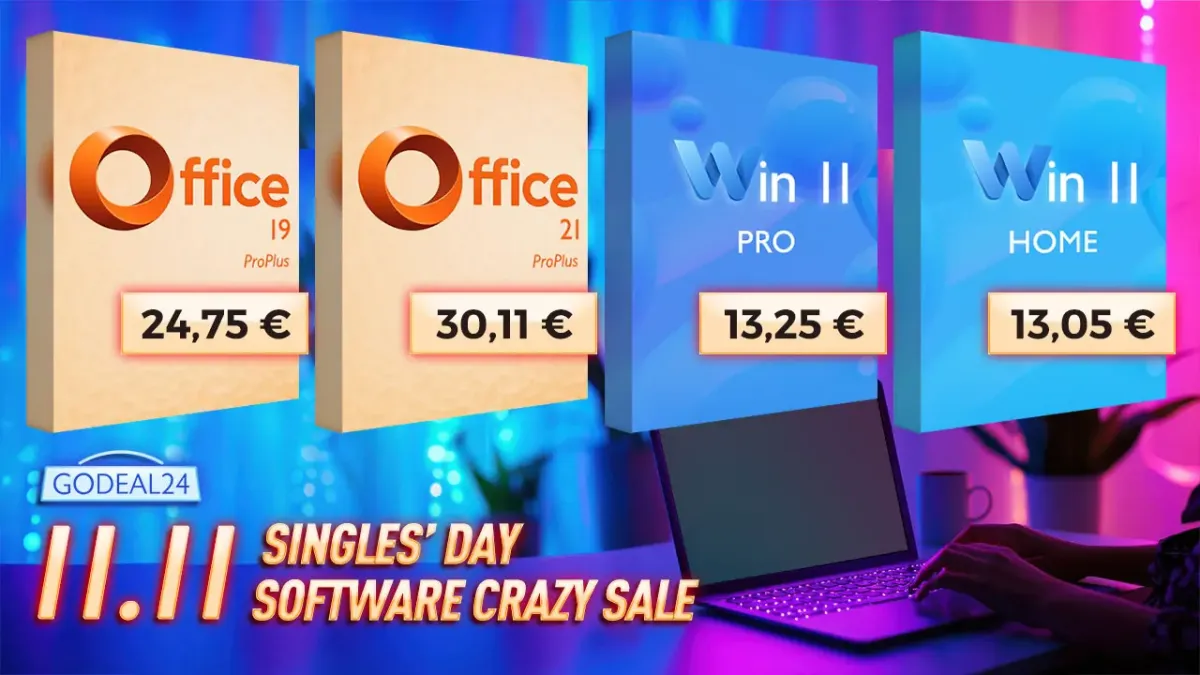 Godeal24 Singles’ Day: Office 2021 Pro και Windows 11 έκπτωση έως -90%! ΤΩΡΑ!