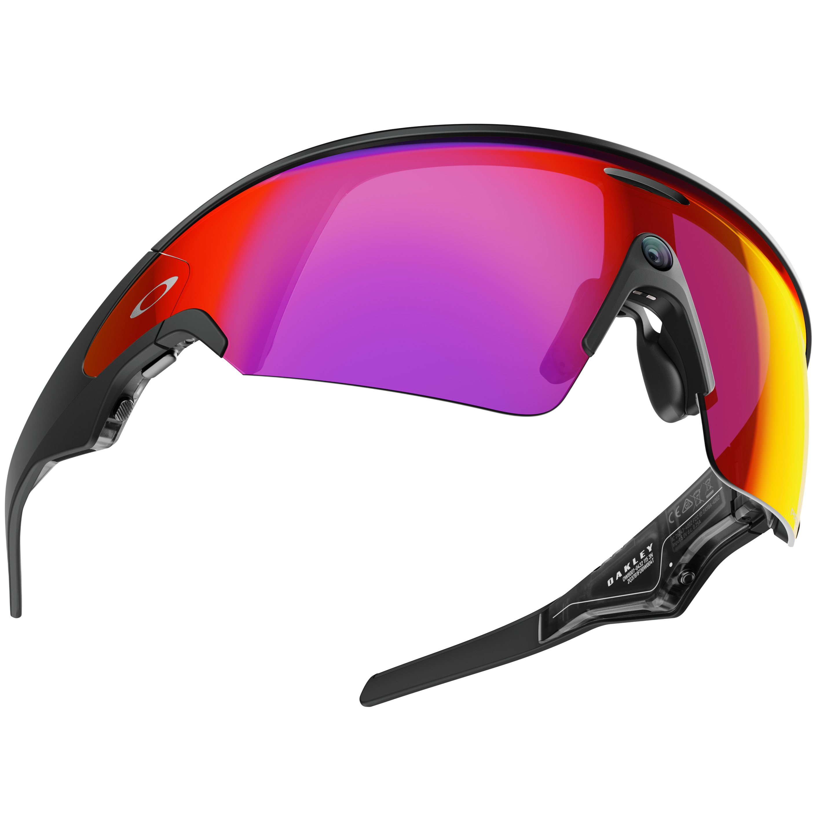 Επίσημο προϊόν έξυπνων γυαλιών Oakley Meta Vanguard με μαύρο σκελετό και φακούς Road PRIZM