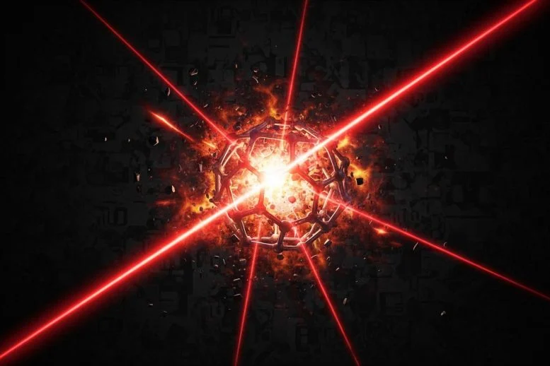 Νέα απεικόνιση ακτίνων Χ δείχνει ένα Buckyball να διαλύεται σε πραγματικό χρόνο