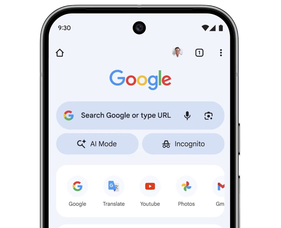 Συντόμευση λειτουργίας Chrome AI