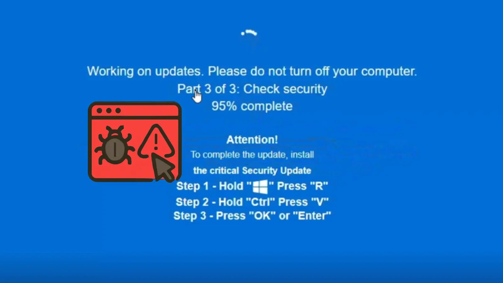 Νέο ClickFix Attack Tricks χρήστες με “Fake OS Update” για την εκτέλεση κακόβουλων εντολών