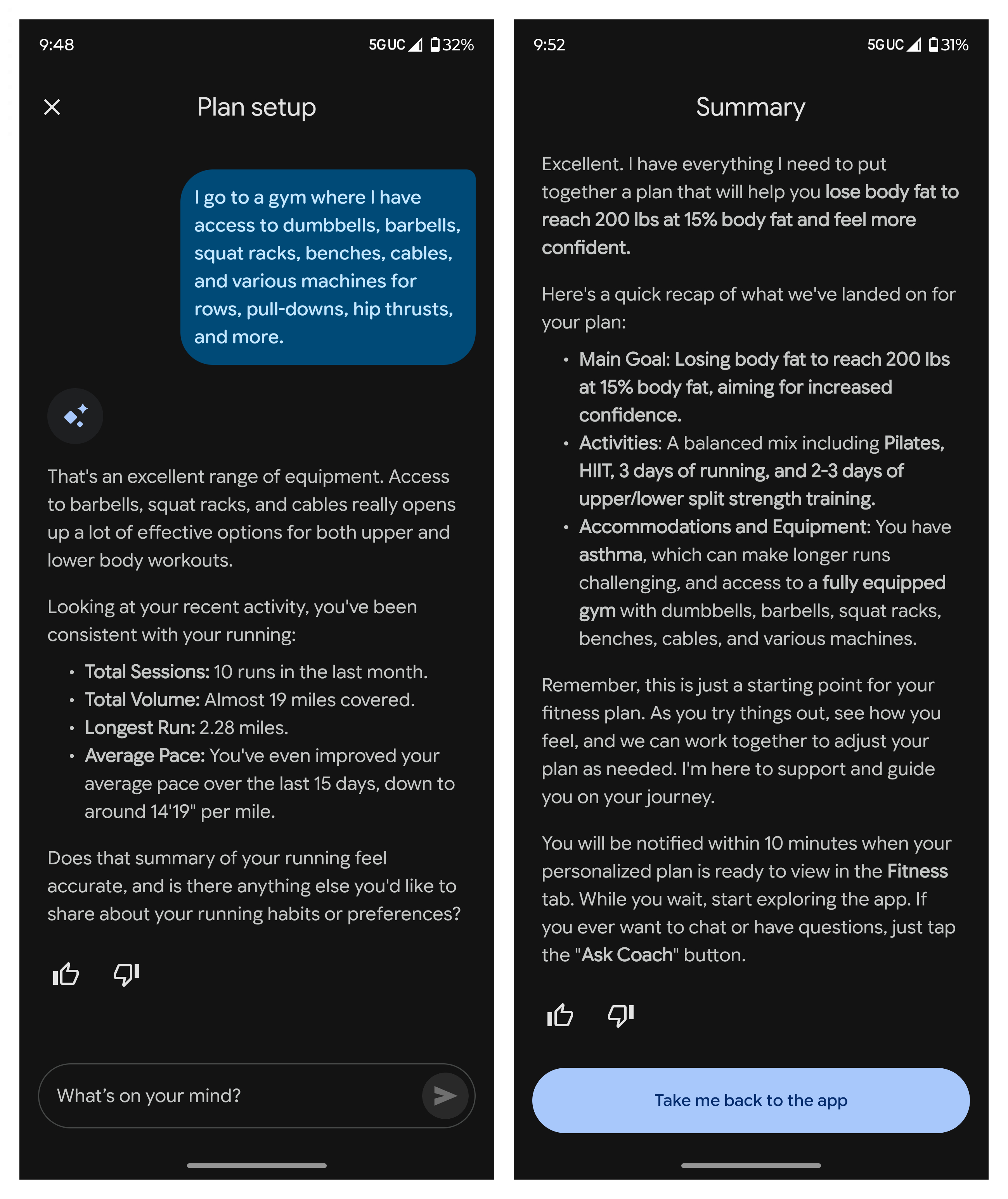 Ρύθμιση και εξερεύνηση της προεπισκόπησης Fitbit Personal Health Coach