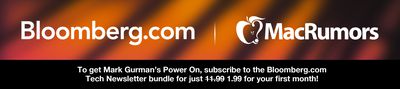 Ζεστό Banner MacRumors x Bloomberg