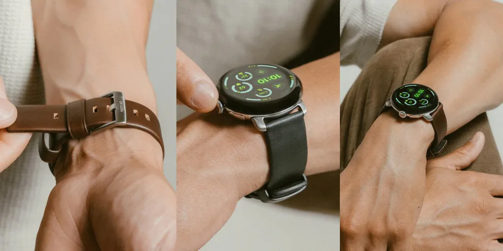 Nomad δερμάτινο Pixel Watch band-FI