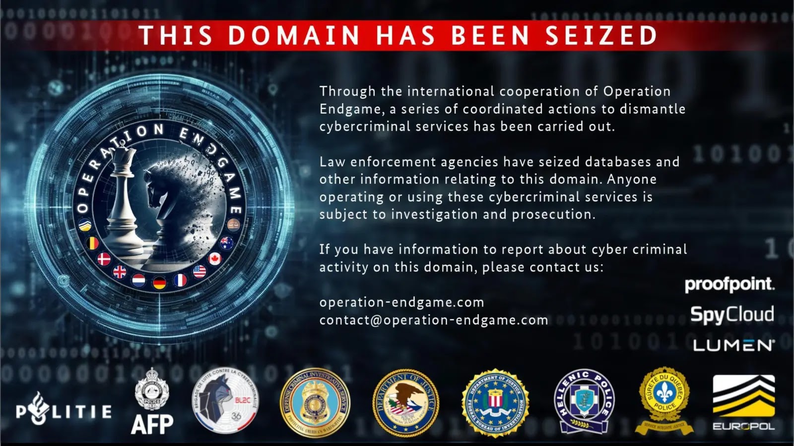 Operation Endgame – 1.000+ διακομιστές που χρησιμοποιούνται από τους Rhadamanthys, VenomRAT και Elysium Dismantled