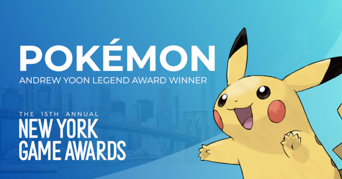 Το New York Videogame Critics Circle (NYVGCC) αποκαλύπτει ότι το Pokémon είναι ο 15ος παραλήπτης του Andrew Yoon Legend Award