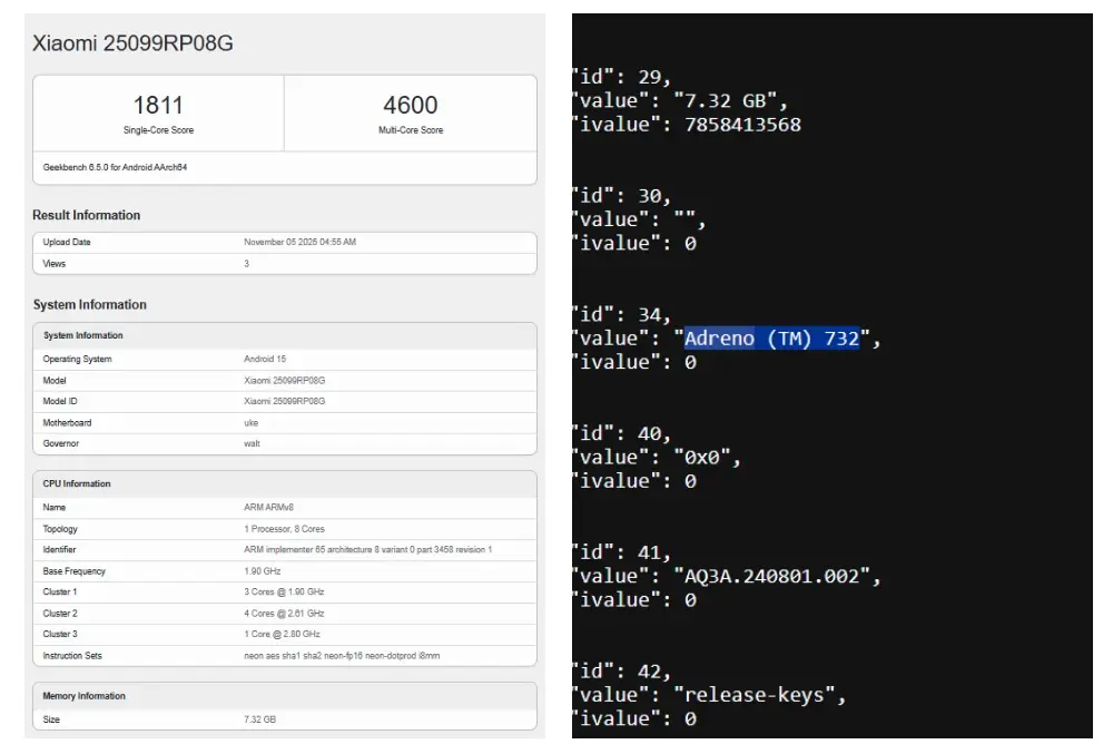 Poco Pad X1 Geekbench