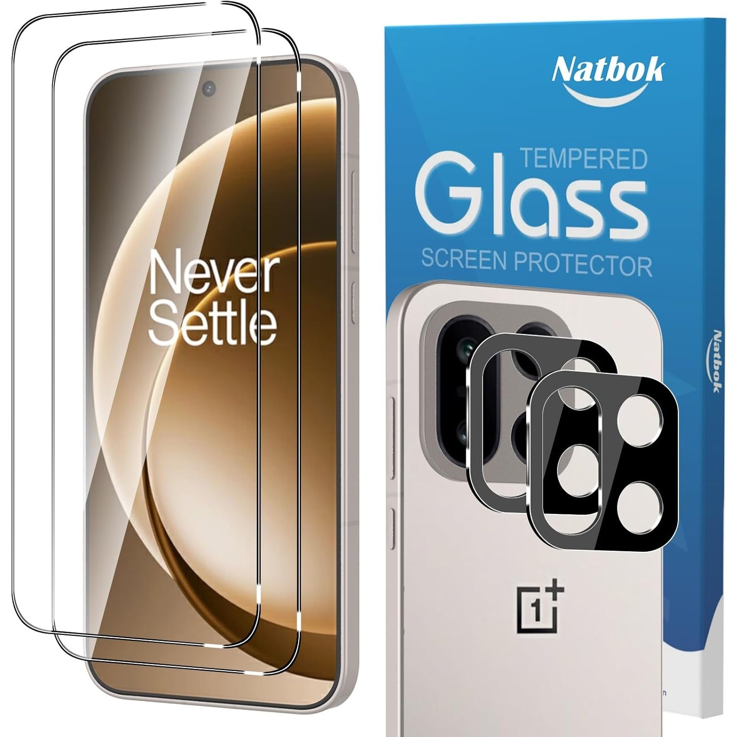 Natbok 2 Pack OnePlus 15 Screen Protector με προστατευτικό φακού κάμερας