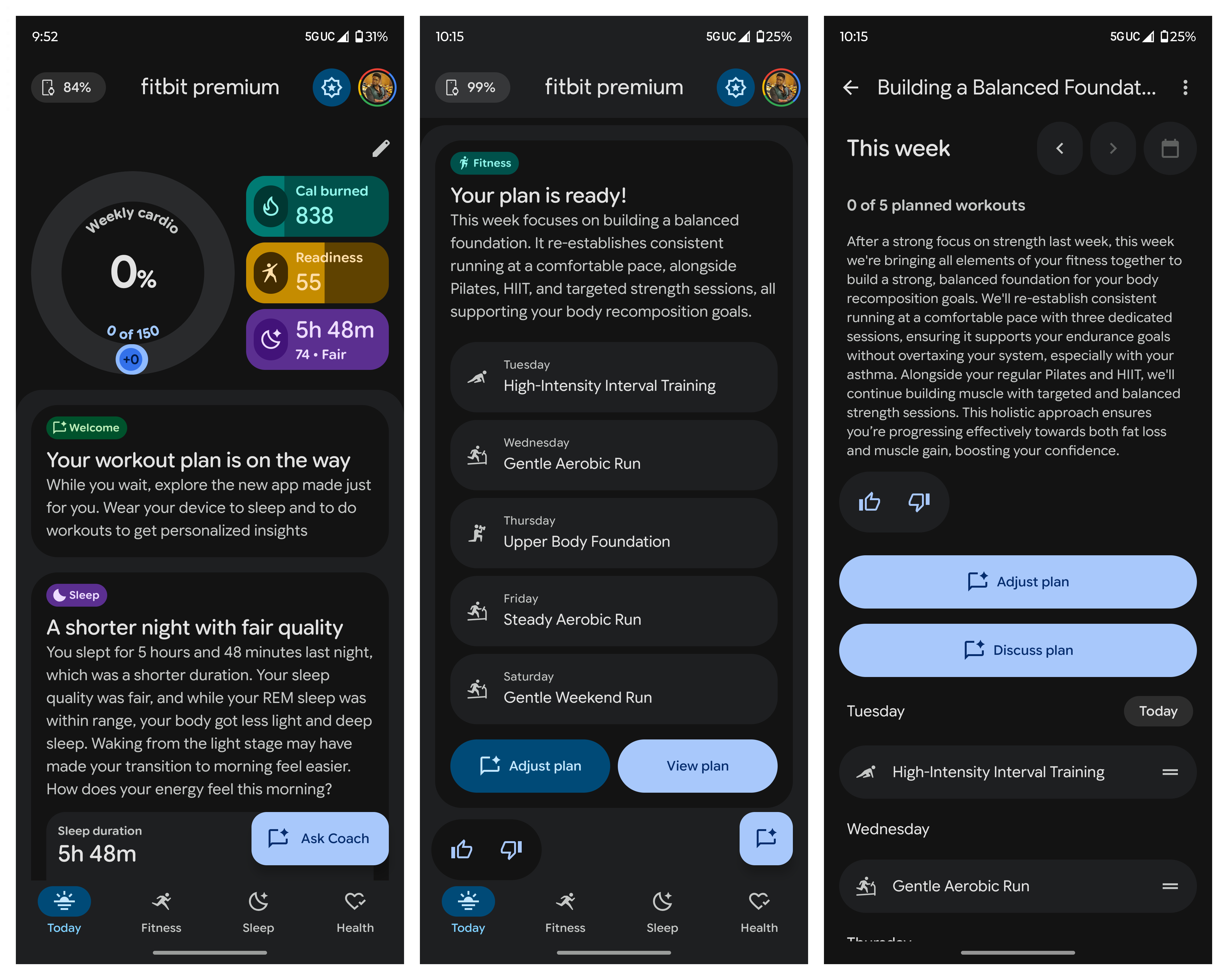 Ρύθμιση και εξερεύνηση της προεπισκόπησης Fitbit Personal Health Coach