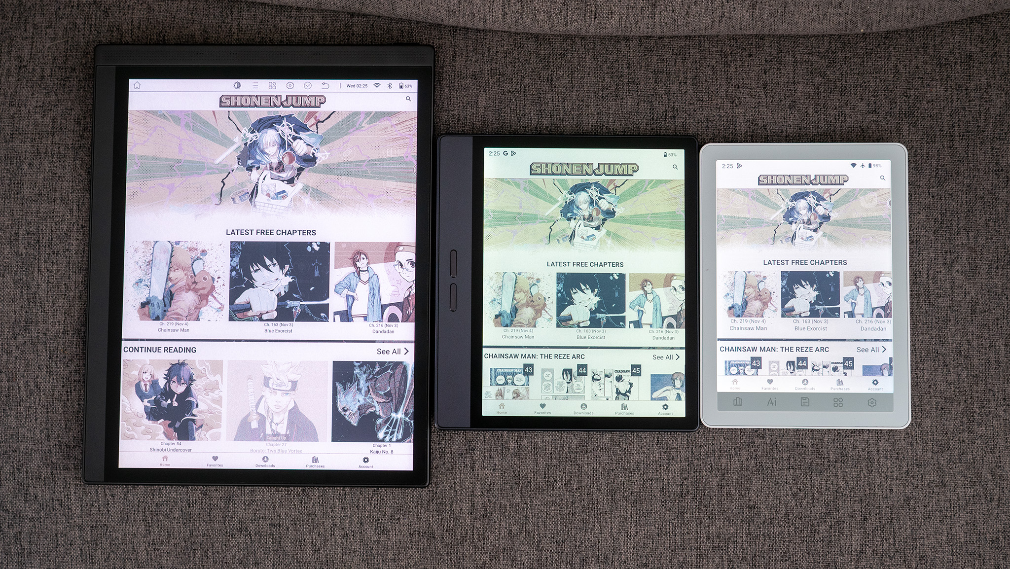 Σύγκριση της ποιότητας οπίσθιου φωτισμού μεταξύ των Bigme B1051C, Bigme B7 και Bigme B6