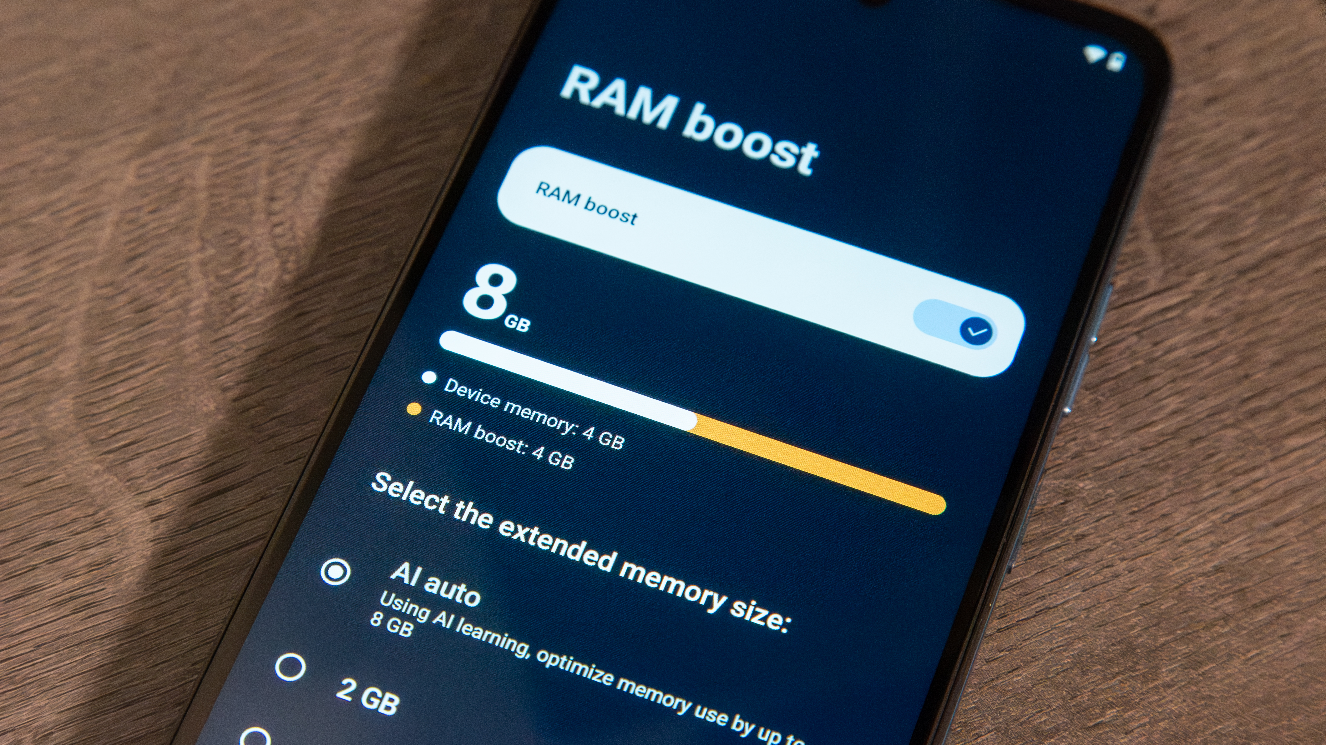 Moto G Play 2026 RAM Boost
