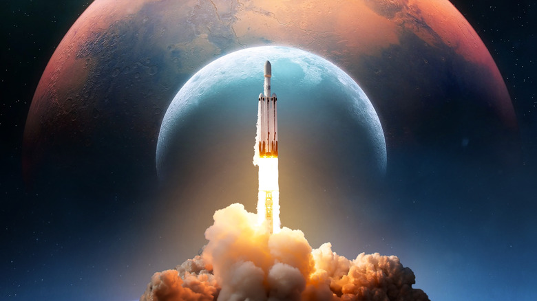 Διαστημόπλοιο Clipper της NASA που εκτοξεύεται με πύραυλο