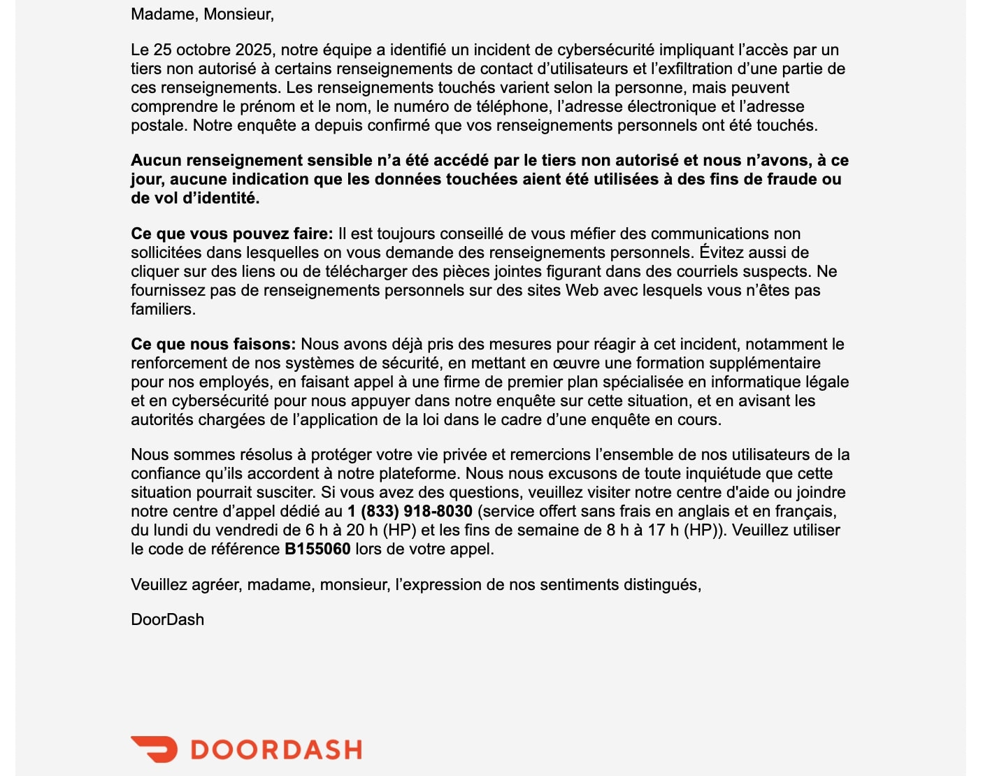 Γαλλική μετάφραση της αποκάλυψης περιστατικών ασφαλείας