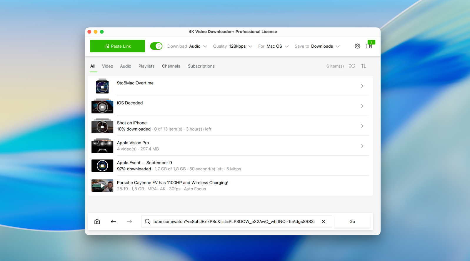 Κατεβάστε εύκολα βίντεο YouTube, λίστες αναπαραγωγής και άλλα χρησιμοποιώντας το 4K Video Downloader Plus για Mac