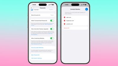 ios 26 2 κωδικοί πρόσβασης εξαιρούνται οι ιστότοποι