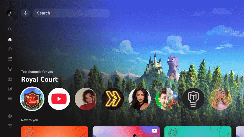 Καθηλωτικές προεπισκοπήσεις στο YouTube για έξυπνες τηλεοράσεις