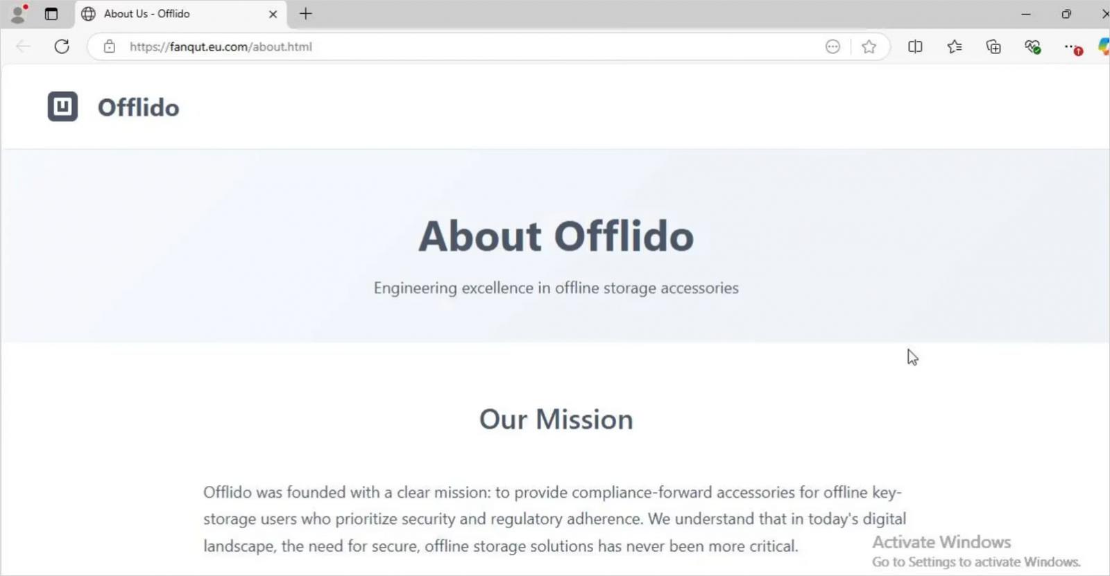 Ψεύτικος ιστότοπος εταιρείας