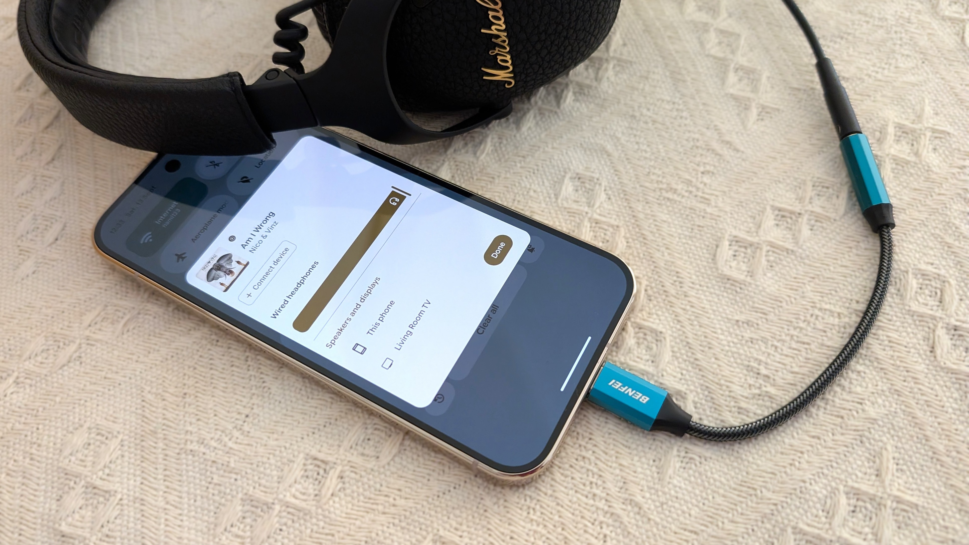 Προσαρμογέας BENFEI USB-C σε υποδοχή ήχου με chipset DAC