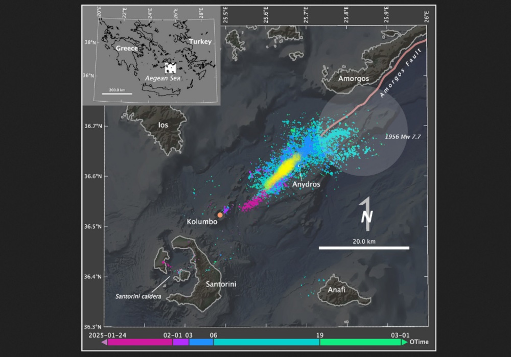 Ανακαλύφθηκε το εκπληκτικό μυστικό πίσω από τους χιλιάδες σεισμούς στη Σαντορίνη: Ένα απίστευτο στρώμα μάγματος που μπορεί να γεμίσει 200.000 ολυμπιακές πισίνες!
