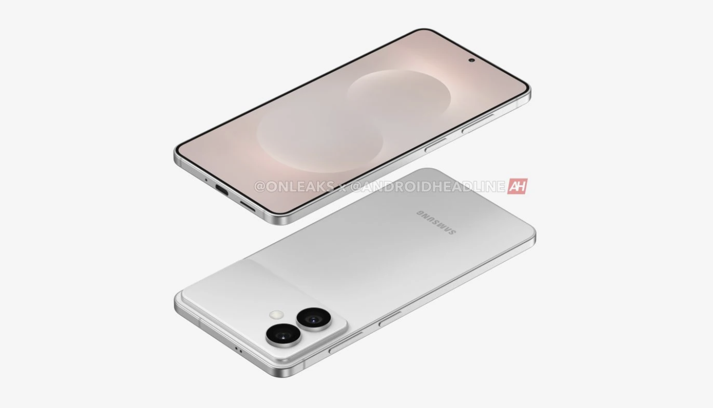 Ένα render του Samsung Galaxy S26 Edge που διέρρευσε.