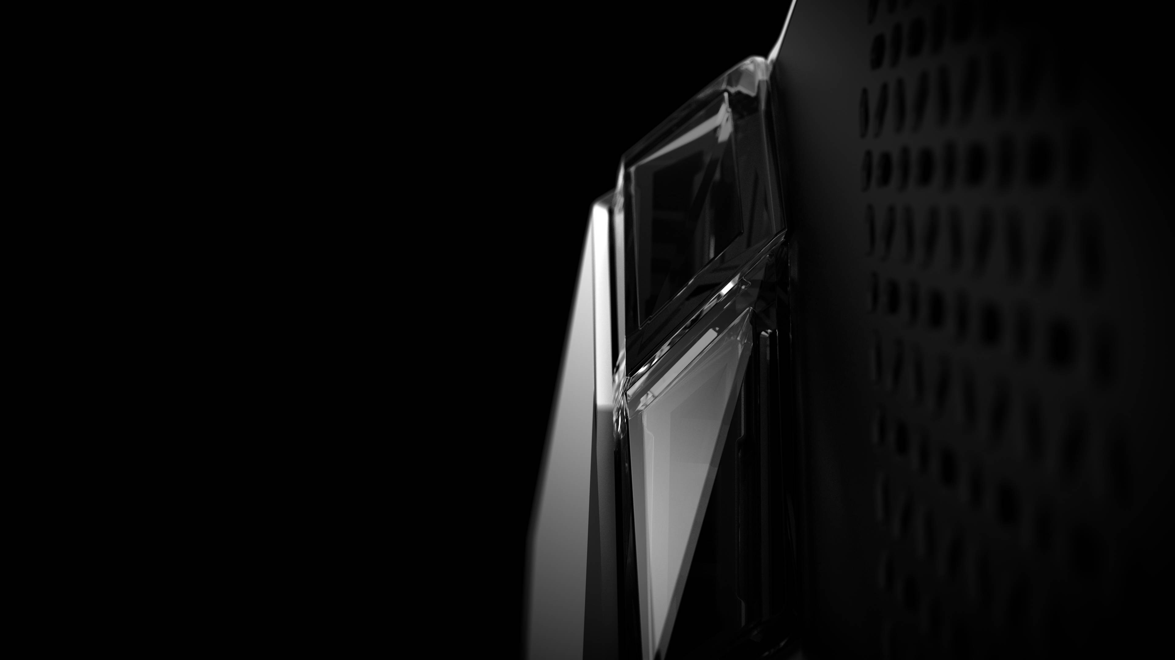 Κοντινό πλάνο "Κουμπιά ώμου με διαμάντια" στο AYANEO Pocket Vert