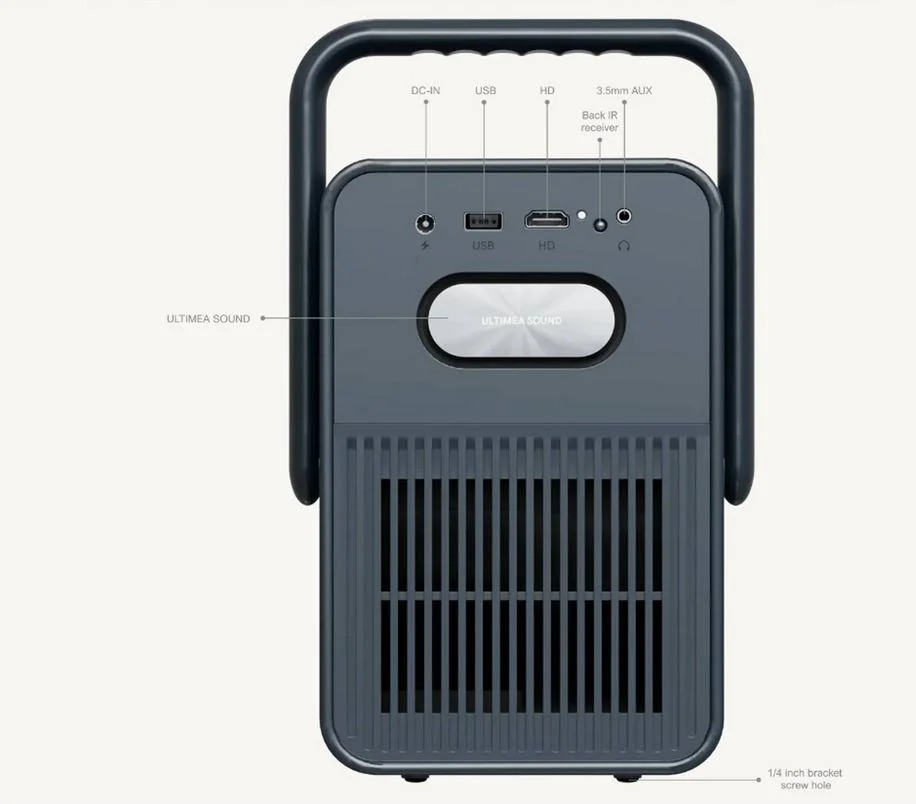 Ανακαλύψτε τον Ultimea Poseidon E40: Ο φορητός προβολέας που θα αλλάξει τα πάντα με 1000 ANSI Lumens και ενσωματωμένα ηχεία! Ultimea Poseidon E40 1080P LCD Projector