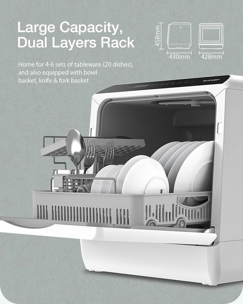 «Ανακάλυψε το BlitzHome BH-CDW1: Το Πλυντήριο Πιάτων που Θα Σου αλλάξει τη Ζωή! Ιστορικό Χαμηλό και Λειτουργία με Μία Εφαρμογή!»