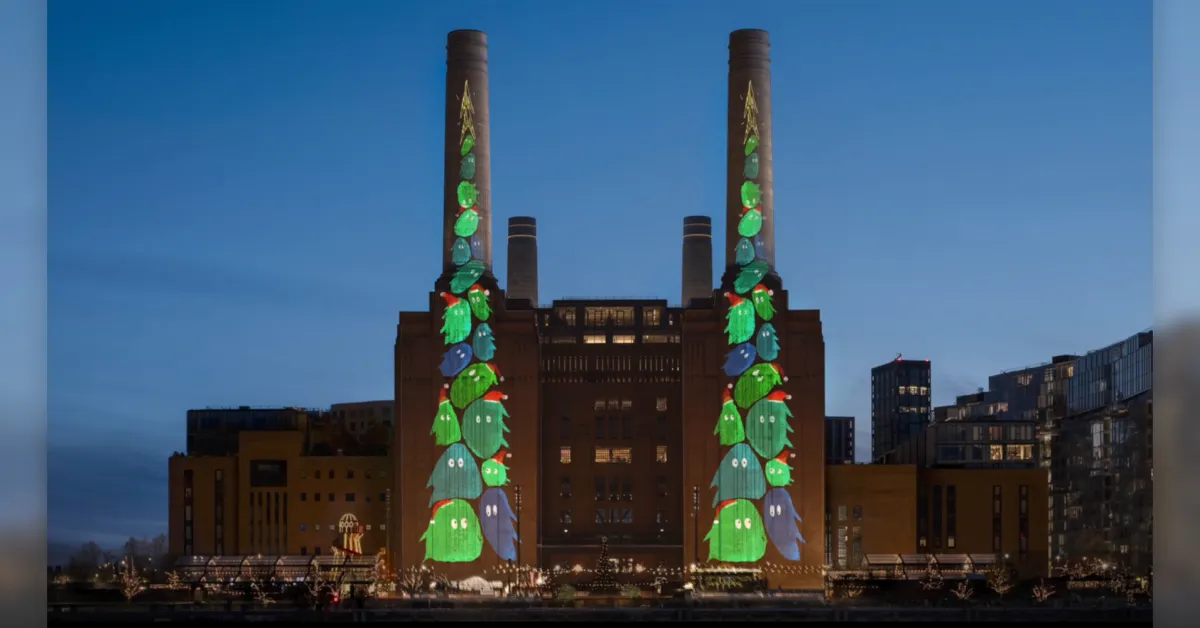 Η Apple προβάλλει χριστουγεννιάτικα δέντρα σχεδιασμένα από iPad στο Battersea