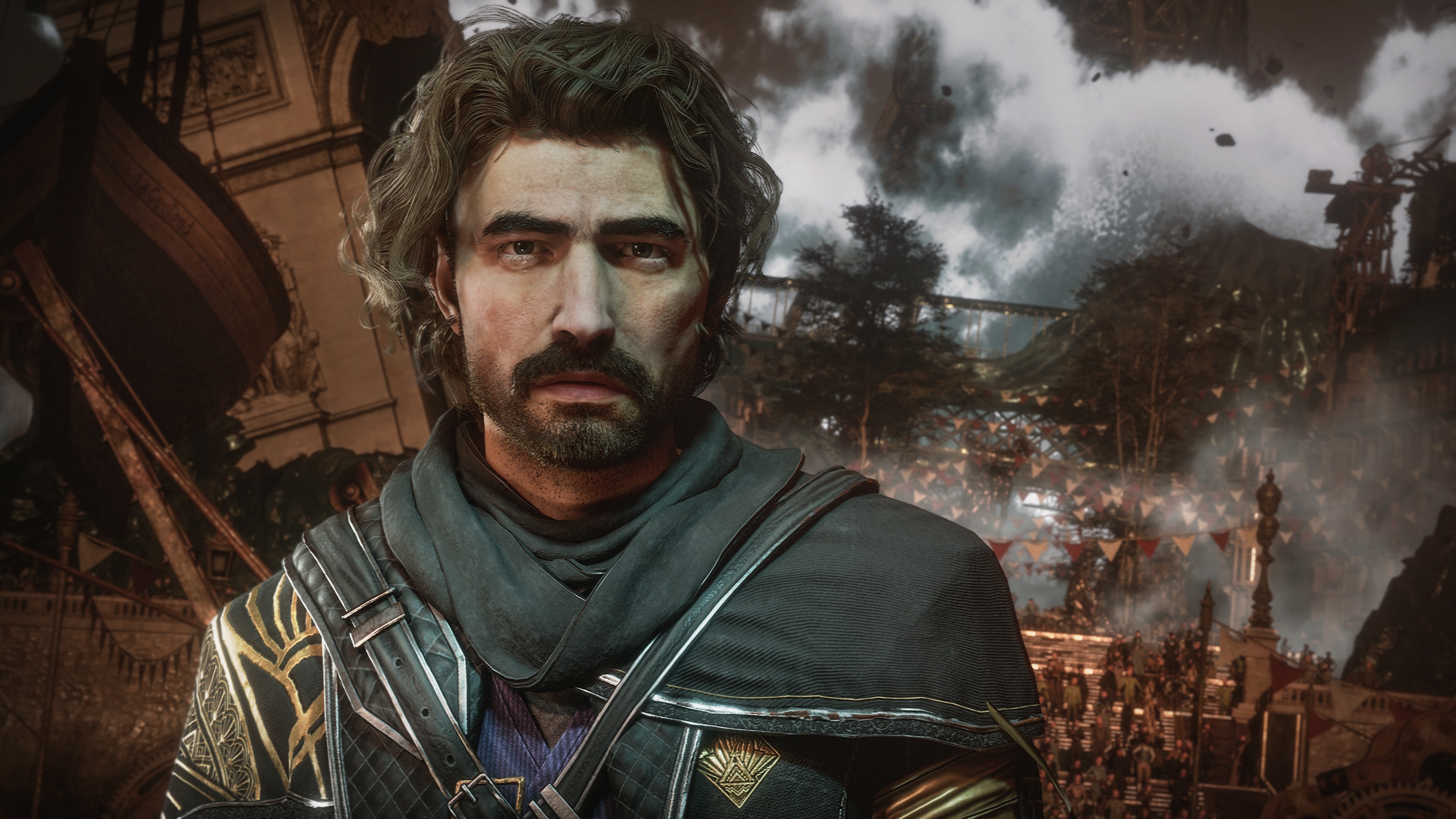 Gustave looks down the lens in a screenshot from Clair Obscur: Expedition 33