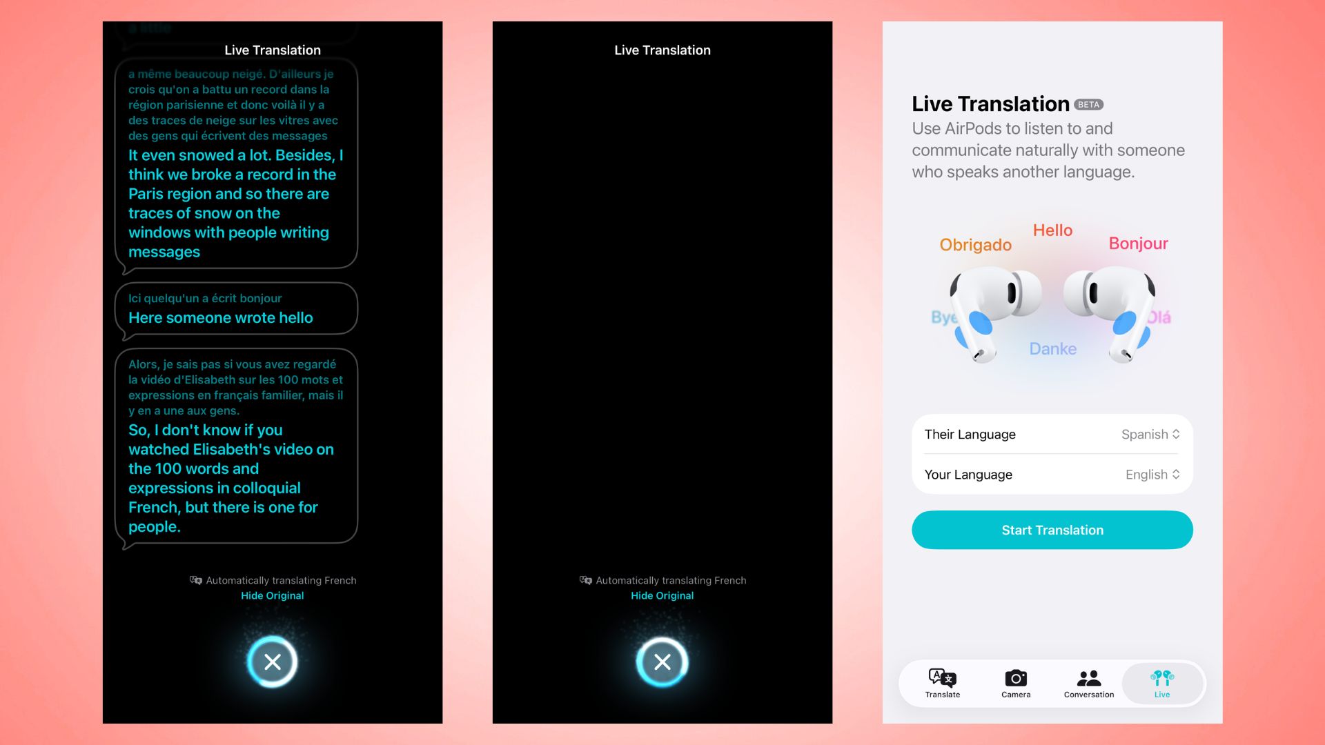Ζωντανή μετάφραση