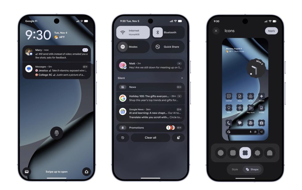 Λειτουργίες Android 16 QPR2